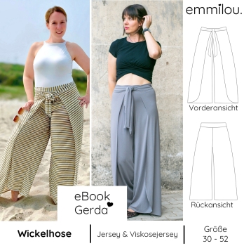 eBook Wickelhose "Gerda" Größe 30-52 Schnittmuster & Nähanleitung